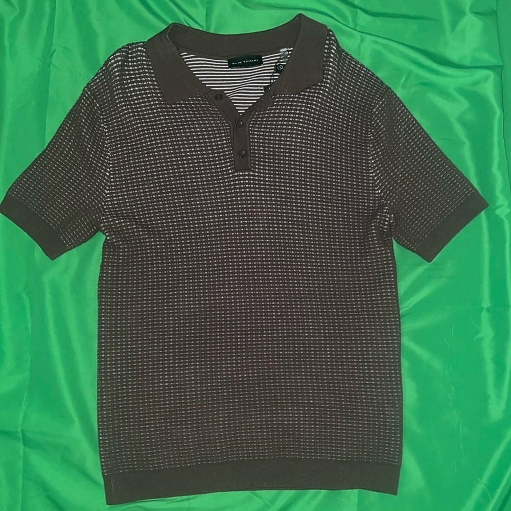 NWT Men’s Brown Elie Tahari Top size Small